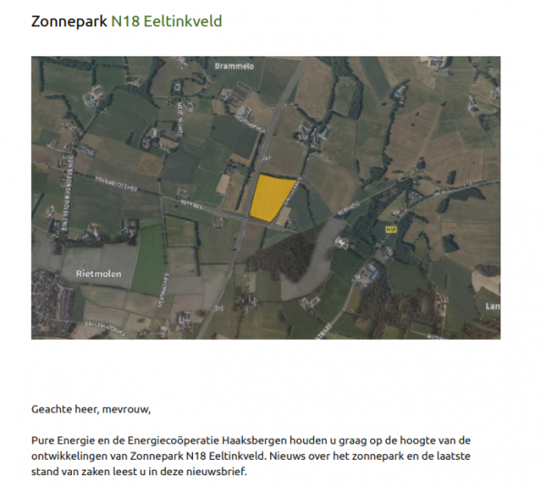 Nieuwsbrief 1 Eeltinkveld